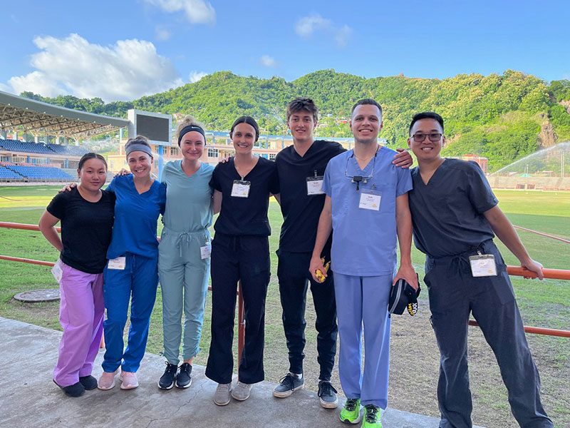 young dental workers helping in grenada