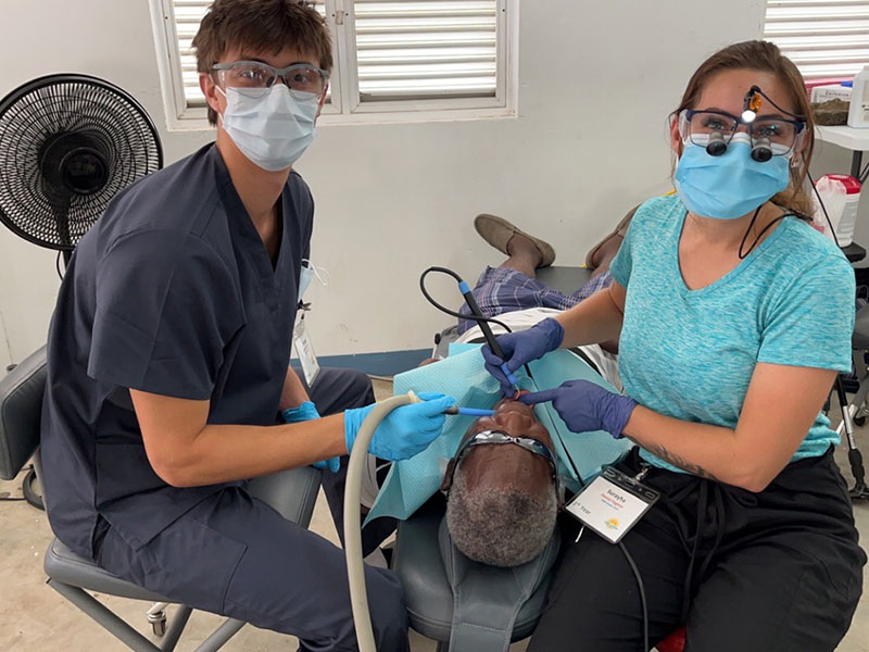 sunlight dentistry with a patient in grenada